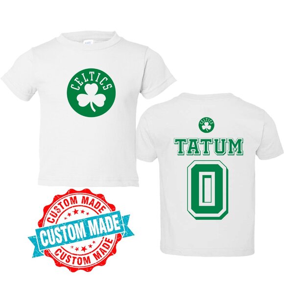 Jason Tatum Kids Boston Celtics Basketball Tshirt Toddler Infant Tee Onesie - Picture 1 of 8